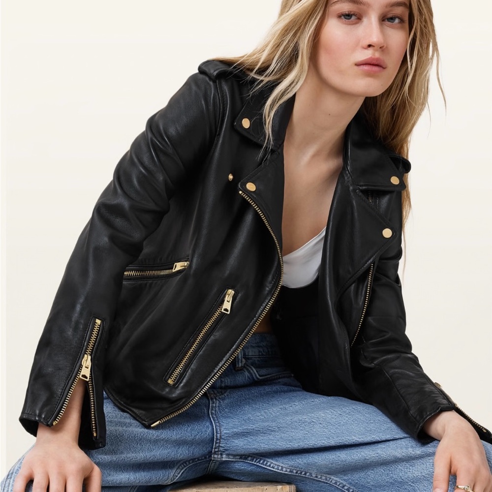 Balfern Leather Biker Jacket